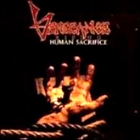 [Vengeance Rising Human Sacrifice Album Cover]